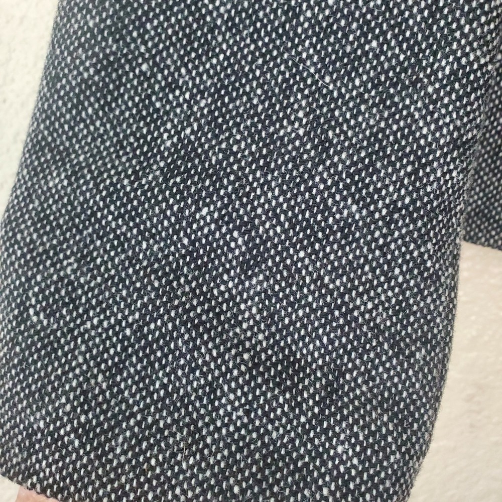 Ann Taylor LOFT Grey Wool Silk Blend Tweed Blazer Jacket Size 4 Style 58153 - Picture 4 of 9